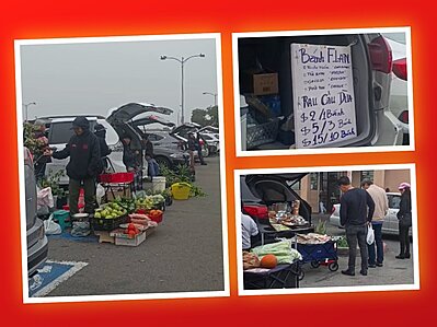 Nhiều "nh� gi�u" đi BMW, Lexus, Mercedes b�n rau ở Bolsa : B�i Đậu Xe H�a Chợ Đu�i Xe