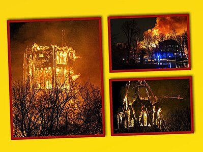 Đ�m giao thừa rực lửa ở Amsterdam: nh� thờ Vondelkerk thế kỷ 19 bị thi�u rụi